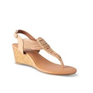 Tan wedge sandal (Brand New)
